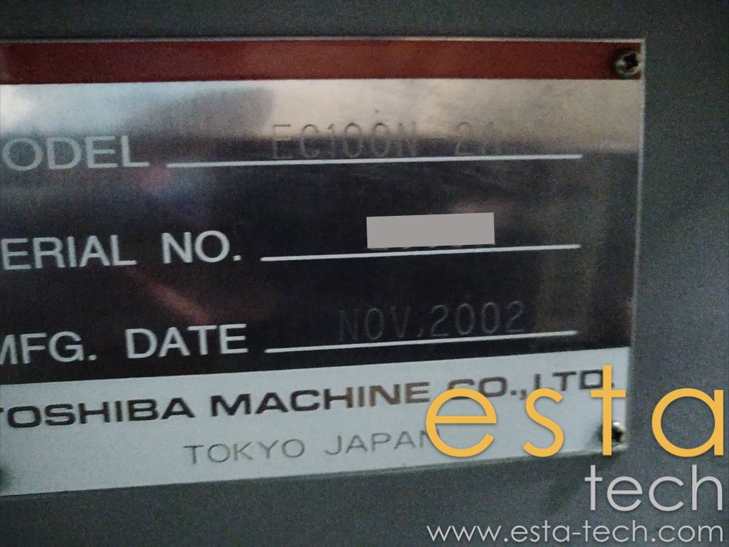 Toshiba EC100N Used All Electric Plastic Injection Moulding Machines (2002 & 2003)