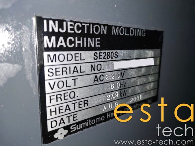 SUMITOMO SE280S-C1250 (YR 2000-2001) Used All Electric Plastic Injection Moulding Machines for sale