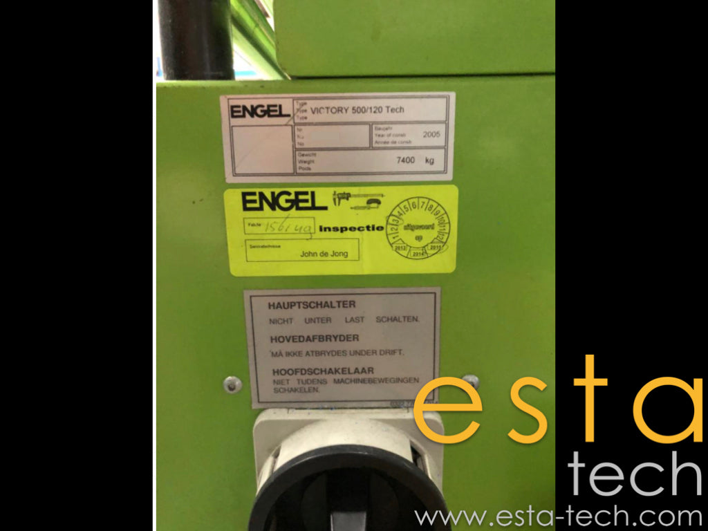 ENGEL VICTORY 500/120 TECH (YR 2005) Used Plastic Injection Moulding Machine