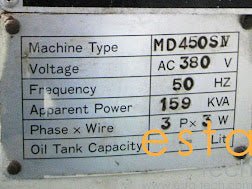 NIIGATA MD450S-IV (YR 2005) Used Electric Plastic Injection Moulding Machine