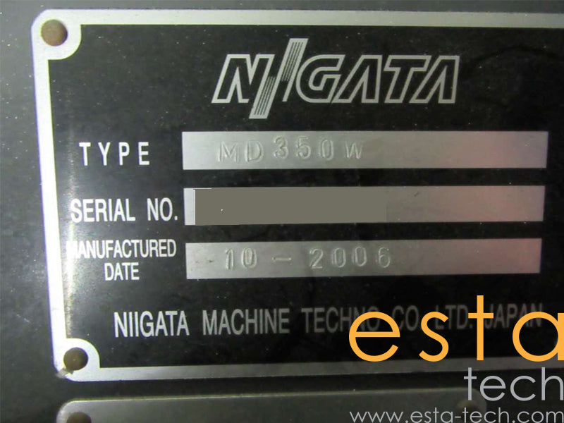 NIIGATA MD350W-I-15 (YR 2006) Used All Electric Plastic Injection Moulding Machine