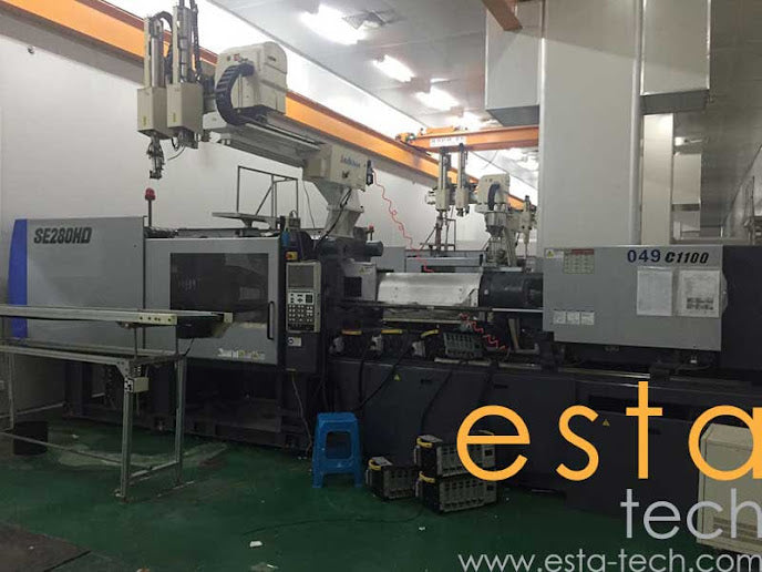 SUMITOMO SE280HD-C1100 (YR 2008) Used All Electric Plastic Injection Moulding Machine