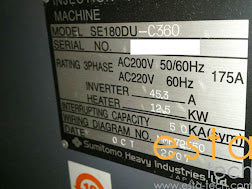 SUMITOMO SE180DU-C360 (YR 2007) Used All Electric Plastic Injection Moulding Machine