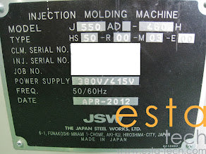JSW J550AD-460H US (YR 2012) Used High-speed Electric Plastic Injection Moulding Machine