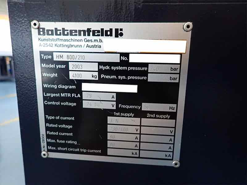 ARBURG, KRAUSS MAFFEI & BATTENFELD (YR 1995 - 2010) Used Plastic Injection Moulding Machine