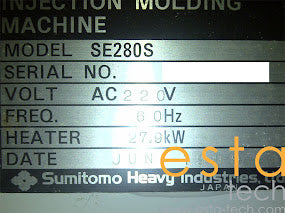 SUMITOMO SE280S-C1250L (YR 1999) Used Electric Injection Moulding Machine