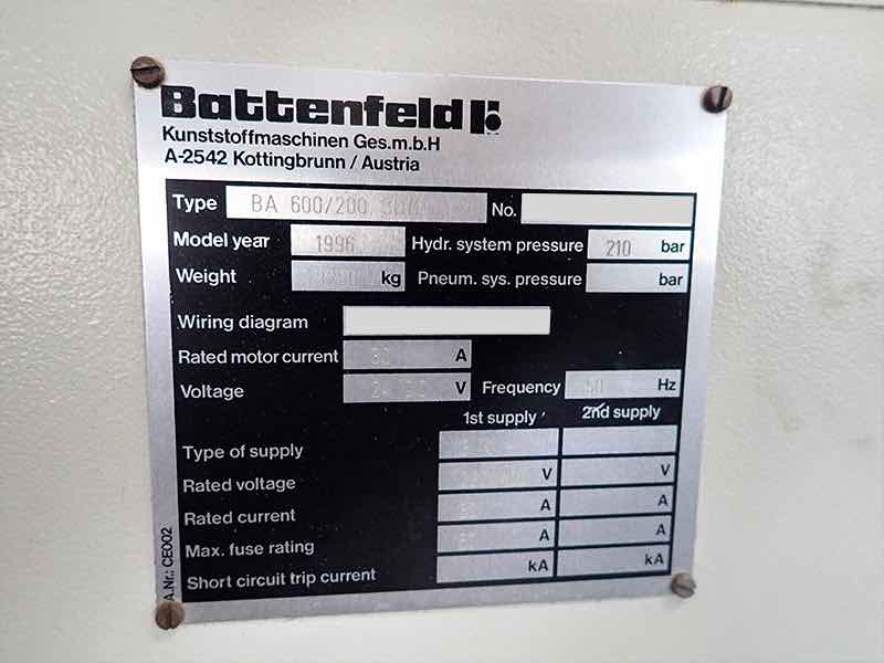 ARBURG, KRAUSS MAFFEI & BATTENFELD (YR 1995 - 2010) Used Plastic Injection Moulding Machine