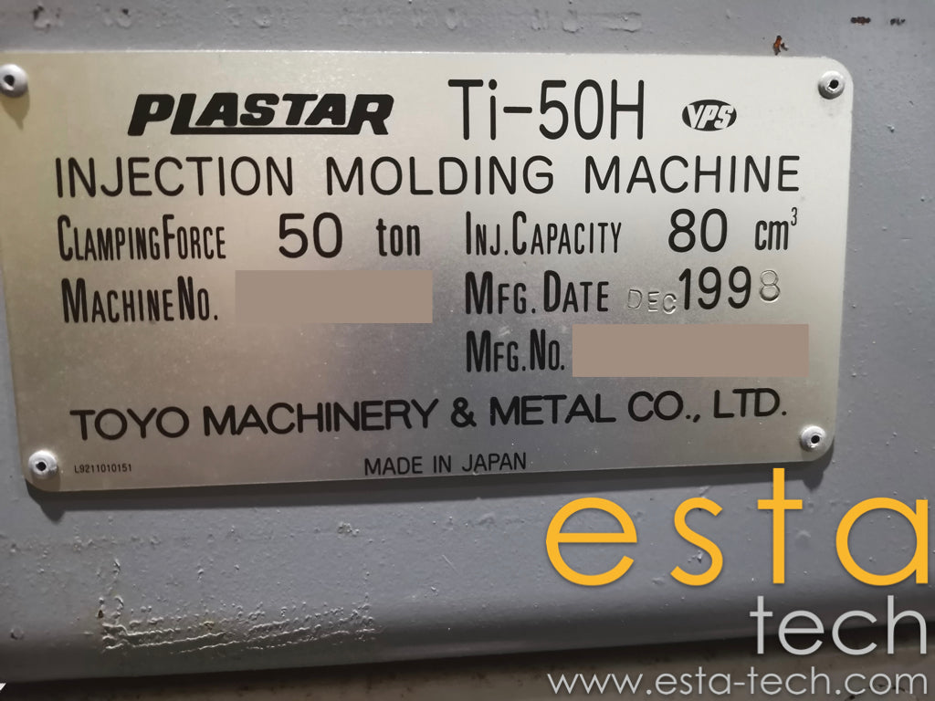 TOYO TI-50H (YR 1998) Used Plastic Injection Moulding Machine