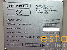 NEGRI BOSSI VE120-440 (YR 2004) Used Electric Plastic Injection Moulding Machine
