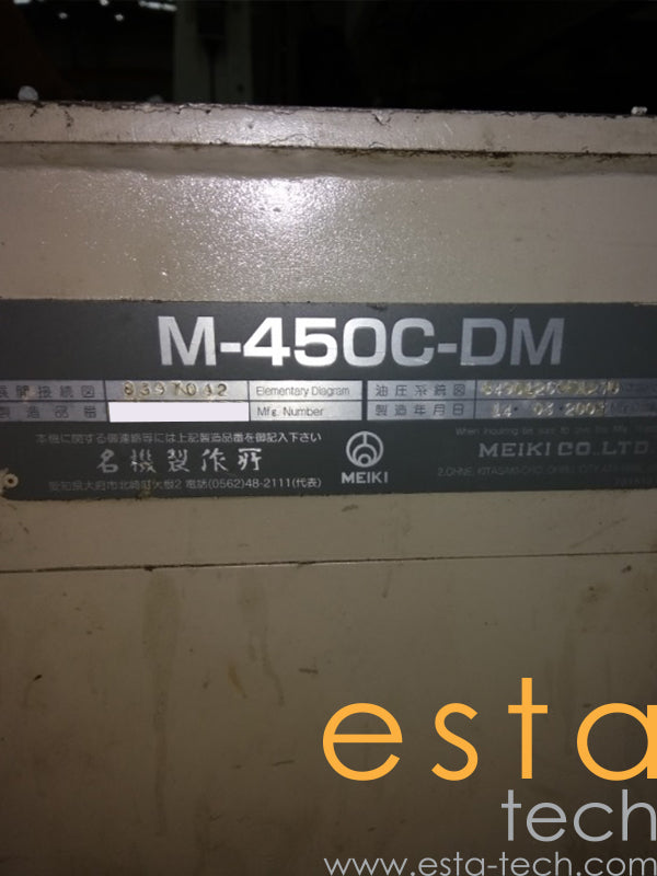 MEIKI M-450C-DM (YR 2003) Used Plastic Injection Moulding Machine