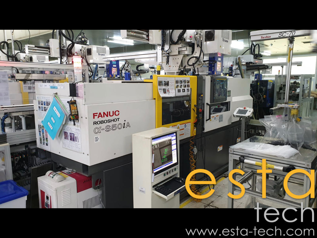 FANUC ROBOSHOT Α-S50IA (YR 2019) Used All Electric Plastic Injection M ...