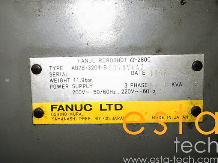 FANUC ROBOSHOT A280C (YR 1999) Used Plastic Injection Moulding Machine